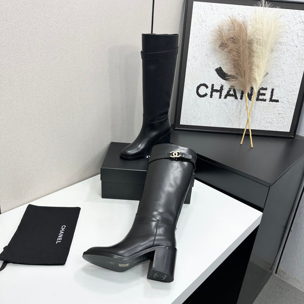 CC FW 2026 Long Boot Black Cowhide 925682