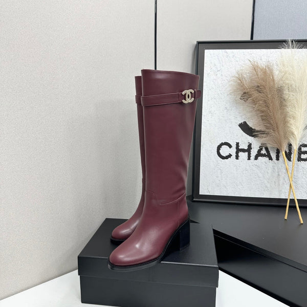 CC FW 2026 Long Boot Burgundy Cowhide 925683