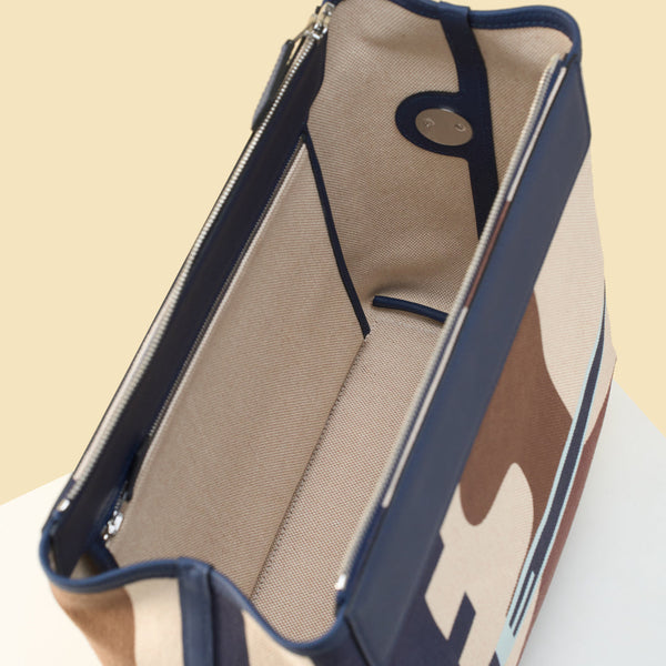 High-end Hermes 2026 R.M.S 12H Bag 30cm Canvas/Togo Leather