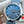 Omega Seamaster 41mm Blue Dial Sliver Case Blue Rubber Strap