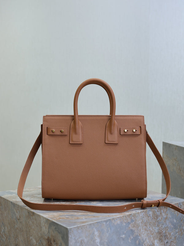 Prada Sac De Jour Nano 32cm Brown Grain Cowhide GHW