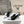 Celine 25C Judy Double Strap Mary Jane Slingback Black mix Silver Sheepskin 236776