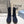 Prada 25 Boot Navy Blue Black Cowhide Suede 491869