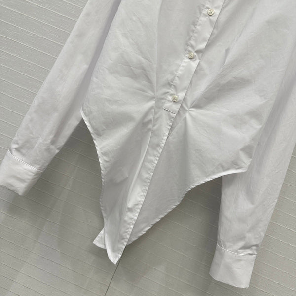 CD 25 Bow Tie Shirt White Cotton