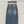 CC 25 Embroidered Midi Skirt Blue Denim Cotton