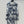 CD 25 Butterfly Coconut Print Shirt White Blue Cotton
