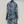 CD 25 Pleated Flared Forest Shirt Blue White Cotton