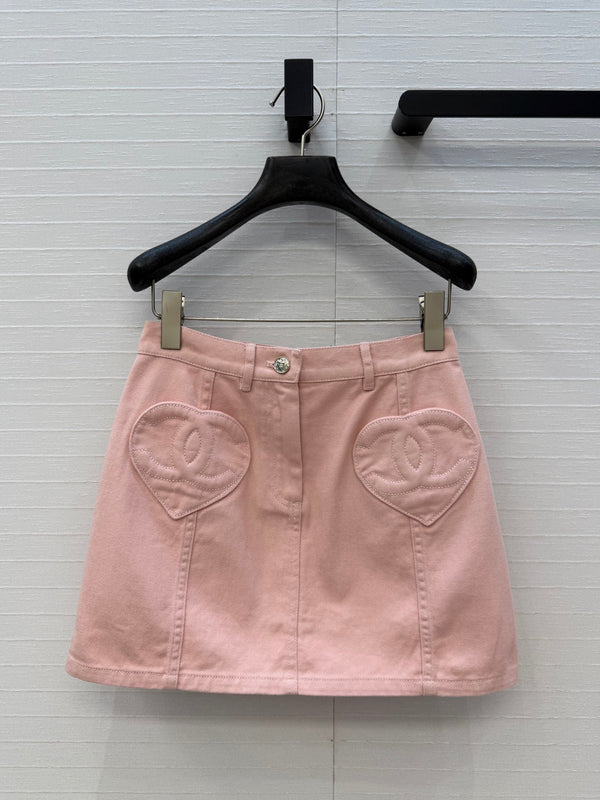 CC 26s Mini Skirt Pink Denim 360883