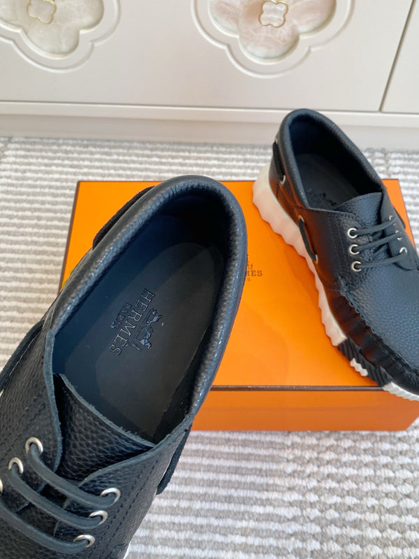HM Ketch Sneakers Black Grain Cowhide