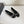 Ballet Flats White Cloth Black Patent Calfskin