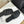 Petal Anagram Slide in Black Soft Calfskin 273512