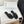 Petal Anagram Slide in Black Soft Calfskin 273512