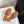 Petal Anagram Slide in Gold Soft Calfskin 273517