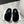 CROSS STRAP SLIPPER IN BLACK SHEARLING
