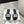 CD Dway Slide Black Mix White Embroidered Cotton