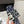 CD Dway Heeled Slide Deep Blue Mix Black White Embroidered Cotton