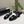CC 25P Double-Buckle Mary Jane Sandals Black Sheepskin 466991