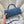 CC Maxi Flap Bag with Top Handle 31.5cm Blue Denim