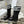 D-Major Boot In Black Mix White Denim Fabric 100566