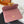 TRIOMPHE 10i583 Flap Card Holder Pink Shiny Cowhide