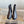 CC Zipper Ankle Boots 35mm Black Sheeepskin 464548