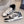 CD B57 Mid-Top Sneaker White Mix Black Calfskin And Oblique Jacquard