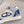 CD B57 Mid-Top Sneaker White Grey Mix Dark Blue Calfskin And Oblique Jacquard