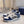 CD B57 Mid-Top Sneaker White Mix Dark Blue Calfskin And Oblique Jacquard