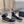 CD B27 High-Top Sneaker Black Charcoal Blue Print Calfskin And Oblique Jacquard Fabric