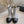 CC Ankle Boot 30mm Slight Beige Cowhide Sliver Glitter 464578