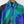 Pucci 26s Stella-Print Silk Shirt Green Blue Silk 391094