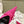 POINTED HIGH MULES WITH BOW IN HOT PINK SILK
