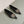POINTED BB GOLD BUCKLE BALLET FLAT IN BLACK SMOOTH LAMBSKIN