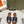 0ran sandal black denim brown calfskin