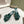 Jimmy Choo Amita Flowers Sandal 4.5cm Teal Green Sheepskin 659640