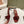 Miu x Balanc Studded Buckle Elegant Mules 45mm Burgundy Patent Leather