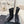 cc boots black lace fabric grosgrain