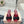 Miu Mordoré Black Bows Mules 50mm Burgundy Cowhide 445520