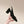 slingbacks 75 black satin multicolor logo