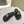 RISE SANDALS IN BLACK SHINY LAMBSKIN GOLD BUCKLE