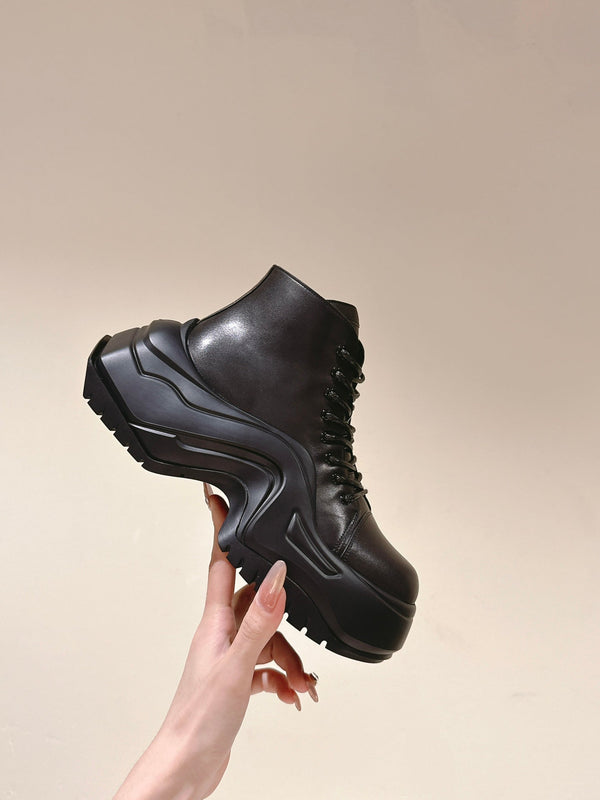 LV Archlight Platform Ankle Boots 5cm Black Cowhide 555603