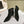 CC Ankle Boots 85mm Black Rough Velvet Fabric
