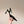 AIMÉE HIGH 8 CM SLINGBACK PUMPS IN BLACK SATIN