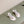 RC 25 Flat Sole Flower Thong White Silk Rhinestones 268063
