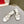 RC 25C Butterfly Diamond Sandals 4.5cm White Silk Rhinestones 268074