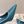 Miu Mordoré Pointed Toe Slingback Pumps 85mm Blue-teal Cowhide Sheepskin 445787