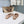 MM Strappy Split-Toe Ballerina Beige Satin 893692