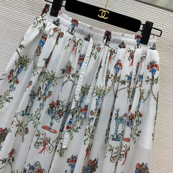 CD 2026 Midi Skirt Multicolors Cotton 411783