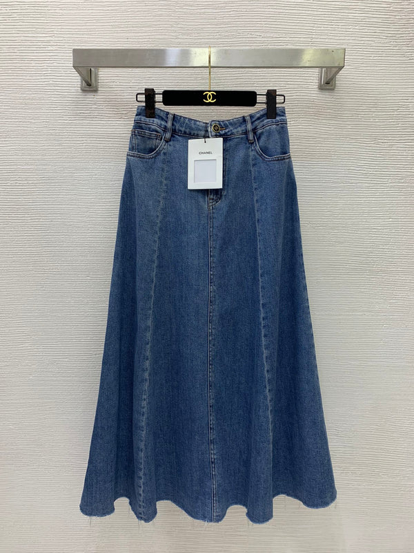 CC 26s Washed Denim Midi Dress 411882