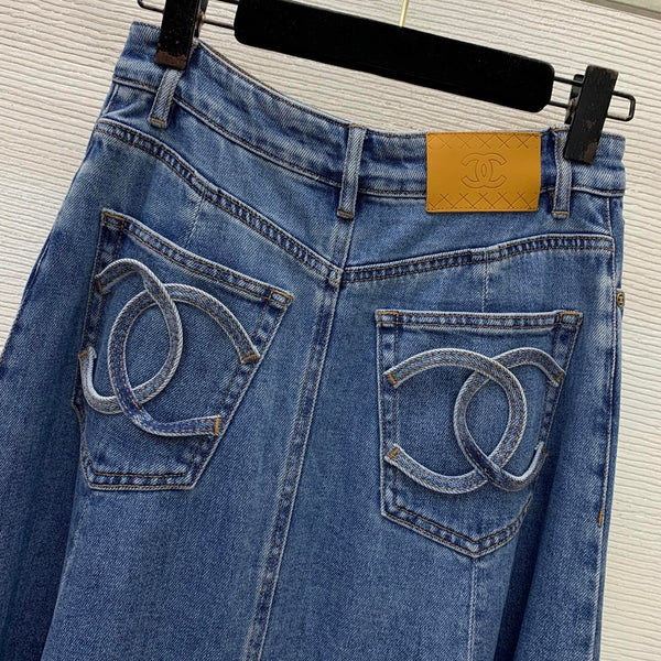 CC 26s Washed Denim Midi Dress 411882
